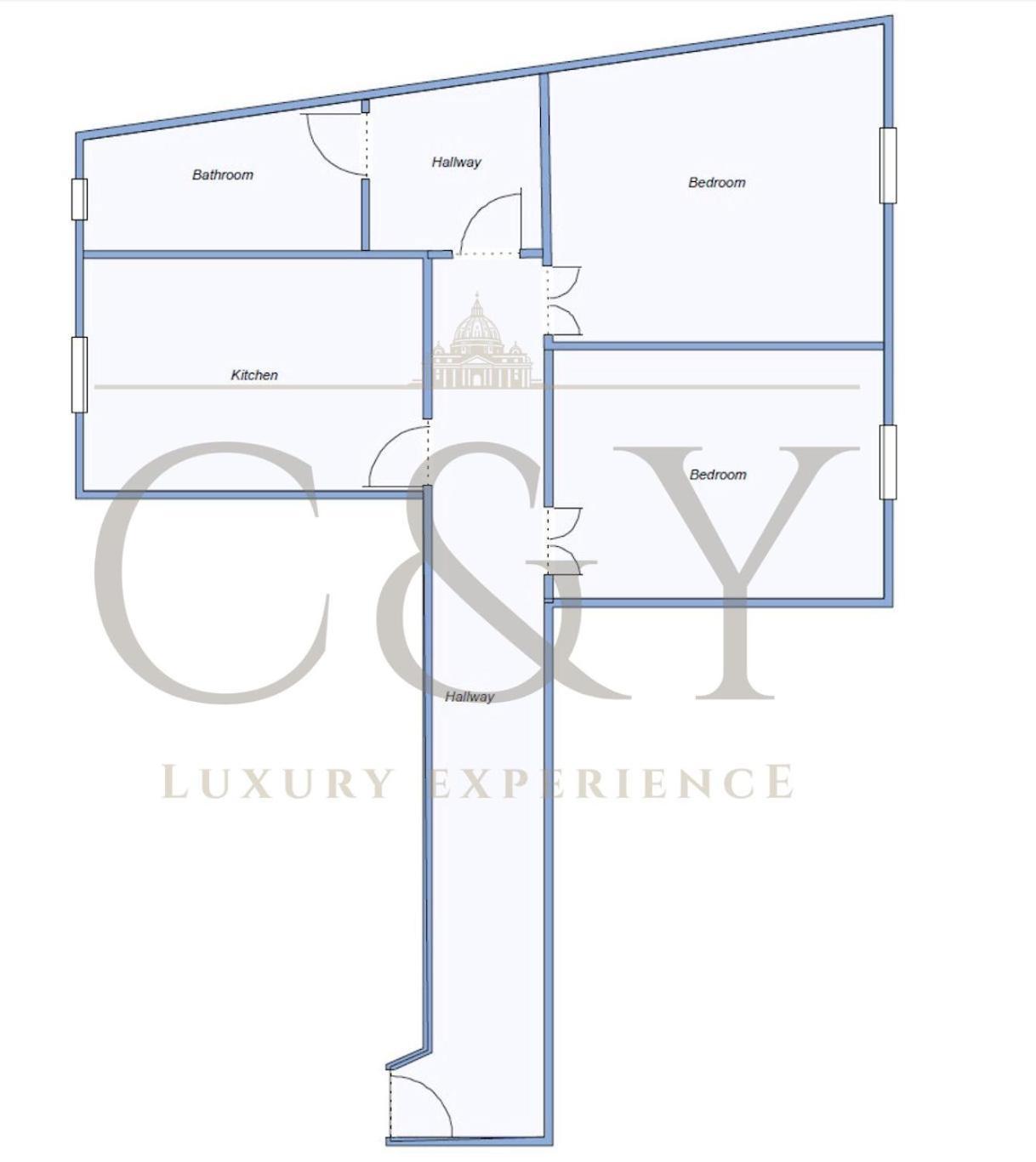 C&Y Apartments - Roma Prati - Luxury Double Studio With Kitchen ภายนอก รูปภาพ